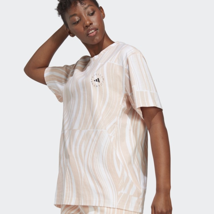 Adidas By Stella Mccartney T-shirt Truecasuals Gráfico Blush Rosa Fashion