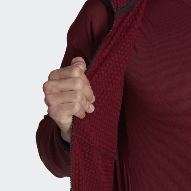 Jaqueta De Caminhada Com Capuz Leve Vermelho Terrex Tech Da Adidas