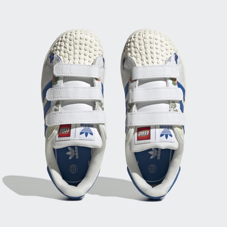Sapatos Brancos Adidas Superstar X Lego Quentes