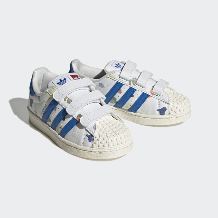 Sapatos Brancos Adidas Superstar X Lego Quentes