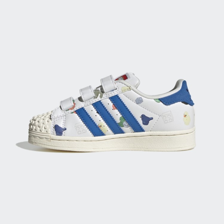 Sapatos Brancos Adidas Superstar X Lego Quentes