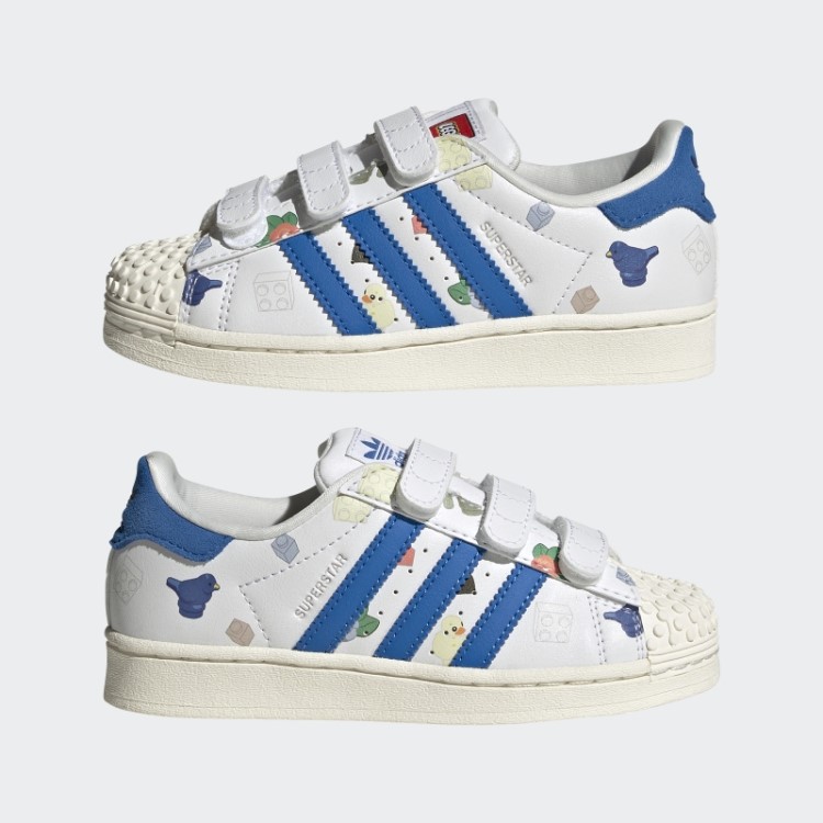 Sapatos Brancos Adidas Superstar X Lego Quentes