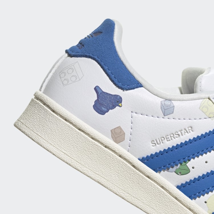 Sapatos Brancos Adidas Superstar X Lego Quentes