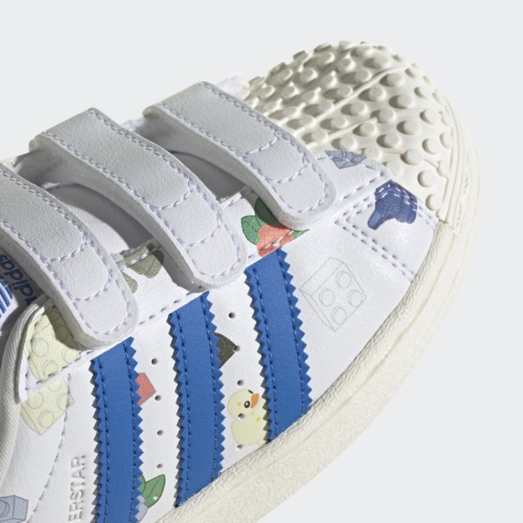 Sapatos Brancos Adidas Superstar X Lego Quentes