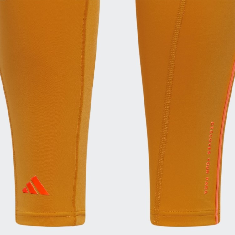 Legging Laranja Foco Adidas