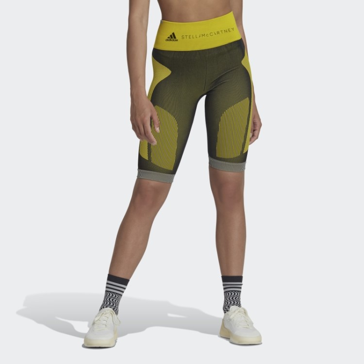 Adidas By Stella Mccartney Truestrength Leggings Curtas Sem Costura Preto Quente