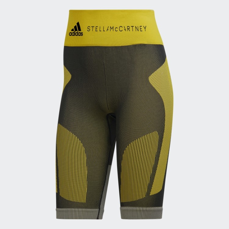 Adidas By Stella Mccartney Truestrength Leggings Curtas Sem Costura Preto Quente
