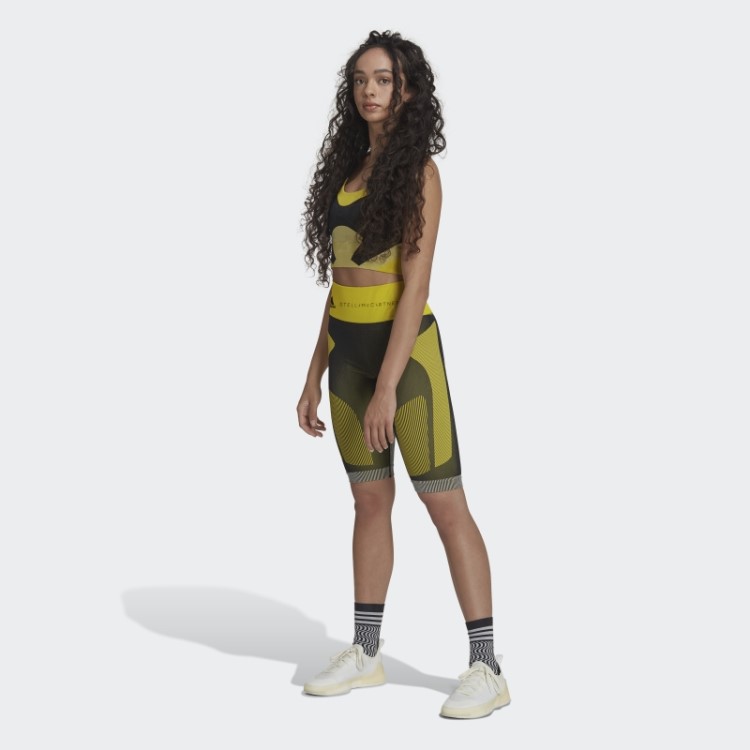 Adidas By Stella Mccartney Truestrength Leggings Curtas Sem Costura Preto Quente