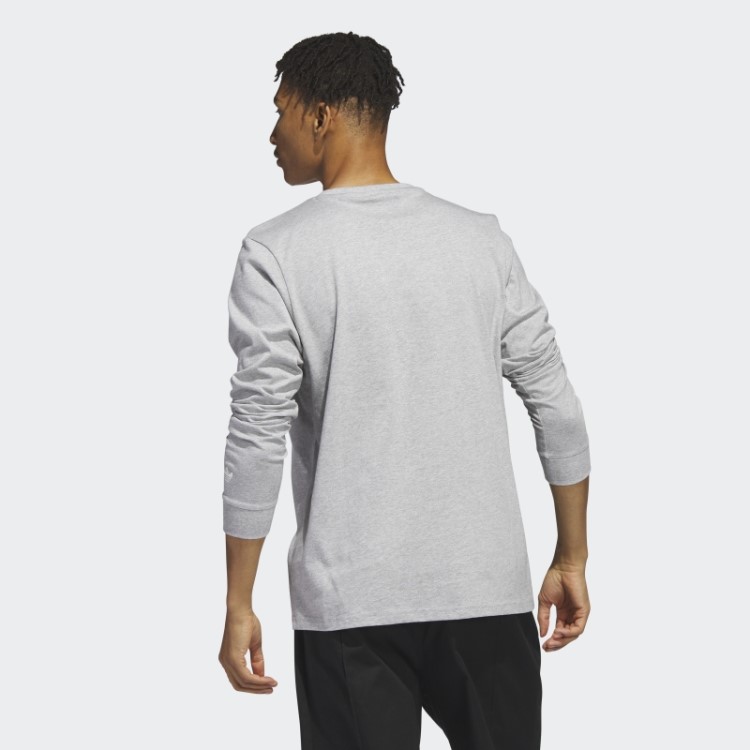 Camiseta Estampada Manga Longa Shmoofoil Cinza Médio Adidas