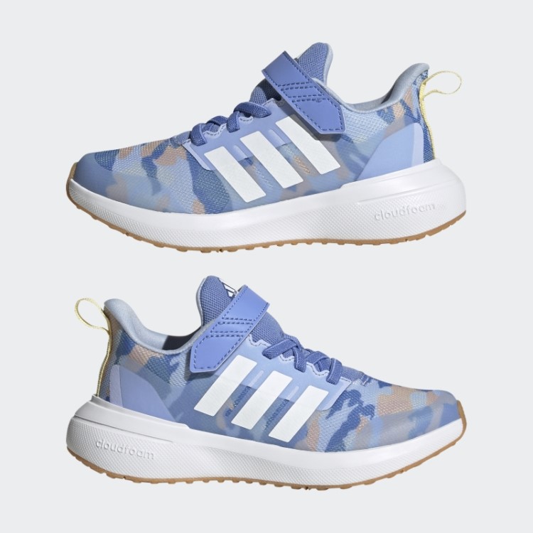 Sapato Azul Fortarun 2.0 Cloudfoam Elástico Com Tira Superior Em Renda Adidas