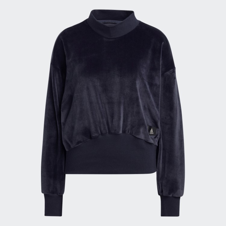 Moletom De Veludo Aconchegante Adidas Holidayz Ink