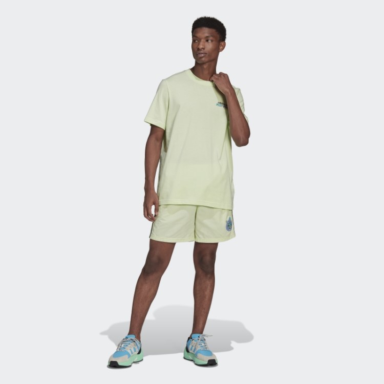 Adidas T-shirt Com Estampa De Limão E Flores De Peixe