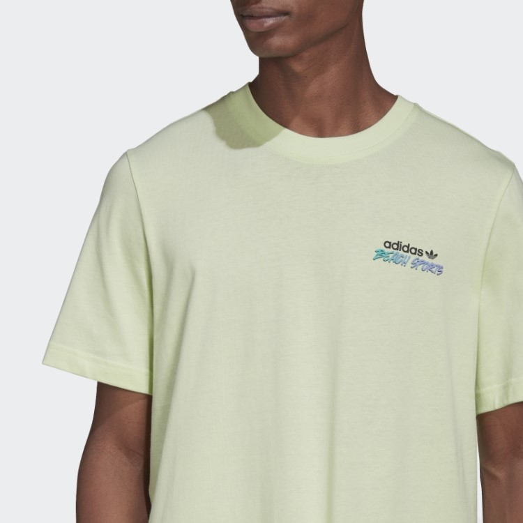 Adidas T-shirt Com Estampa De Limão E Flores De Peixe