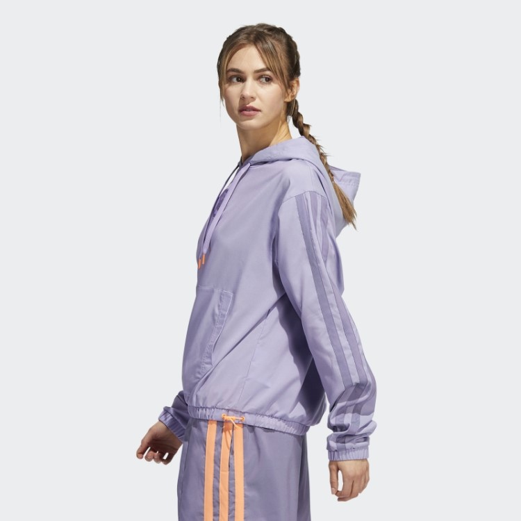 Moletom Com Capuz Adidas Hoop York City Lilás