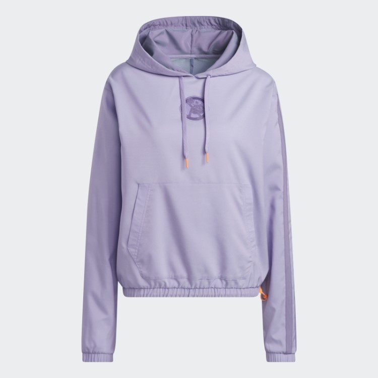 Moletom Com Capuz Adidas Hoop York City Lilás