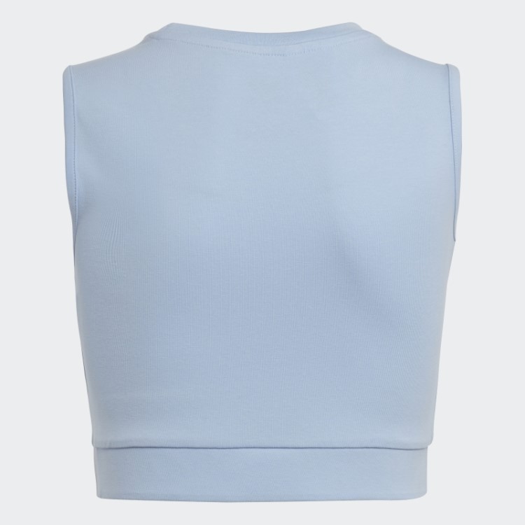 Regata Cropped Com Estampa Gráfica Adidas Blue Dawn