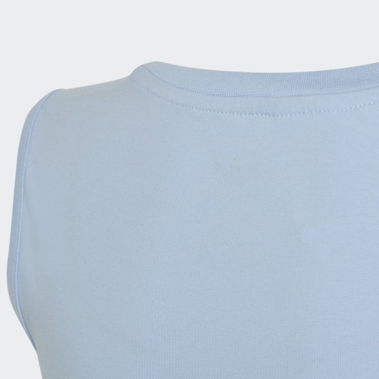 Regata Cropped Com Estampa Gráfica Adidas Blue Dawn
