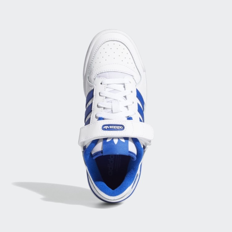 Tênis Branco/azul Royal Adidas Forum Baixo