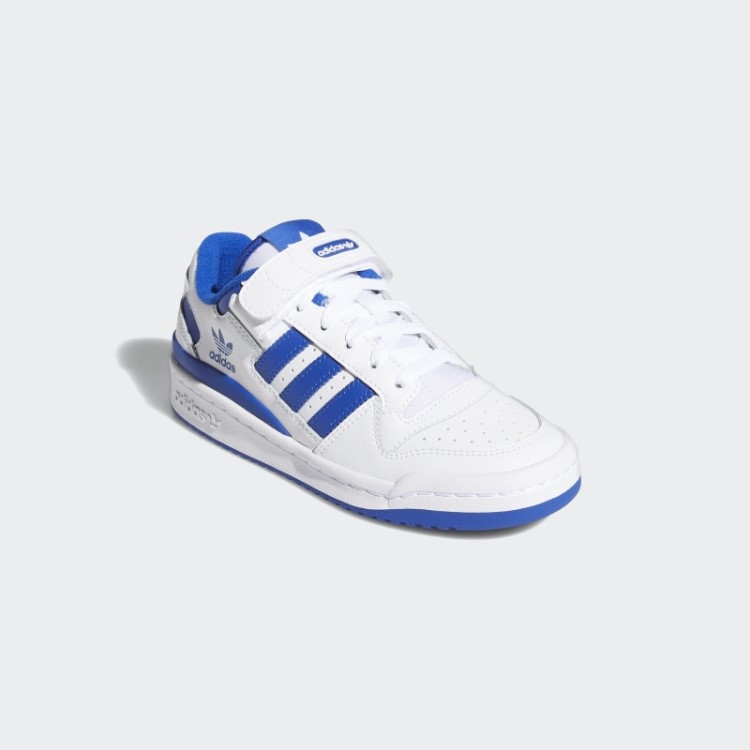 Tênis Branco/azul Royal Adidas Forum Baixo