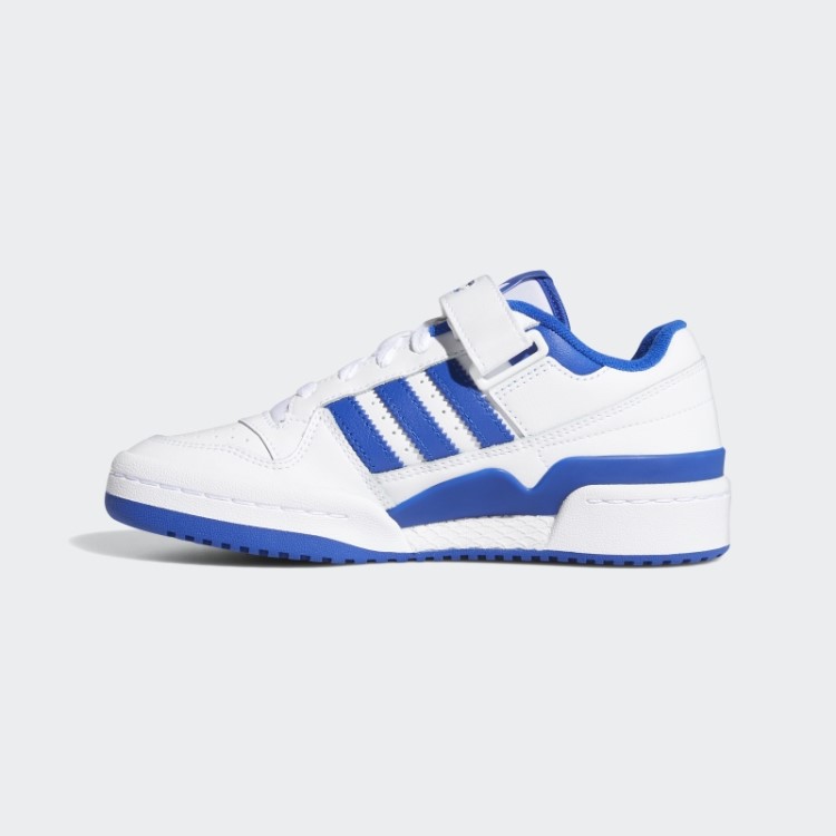 Tênis Branco/azul Royal Adidas Forum Baixo