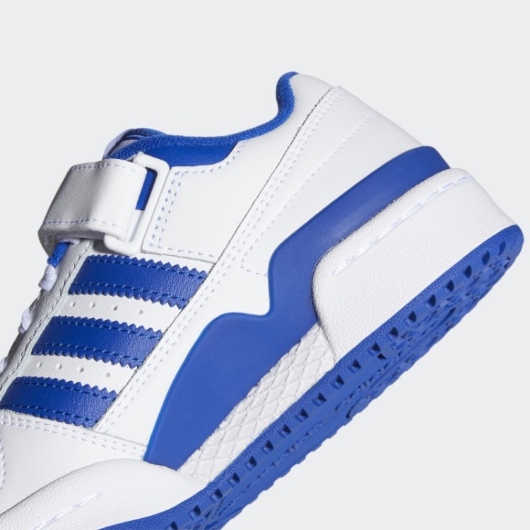 Tênis Branco/azul Royal Adidas Forum Baixo