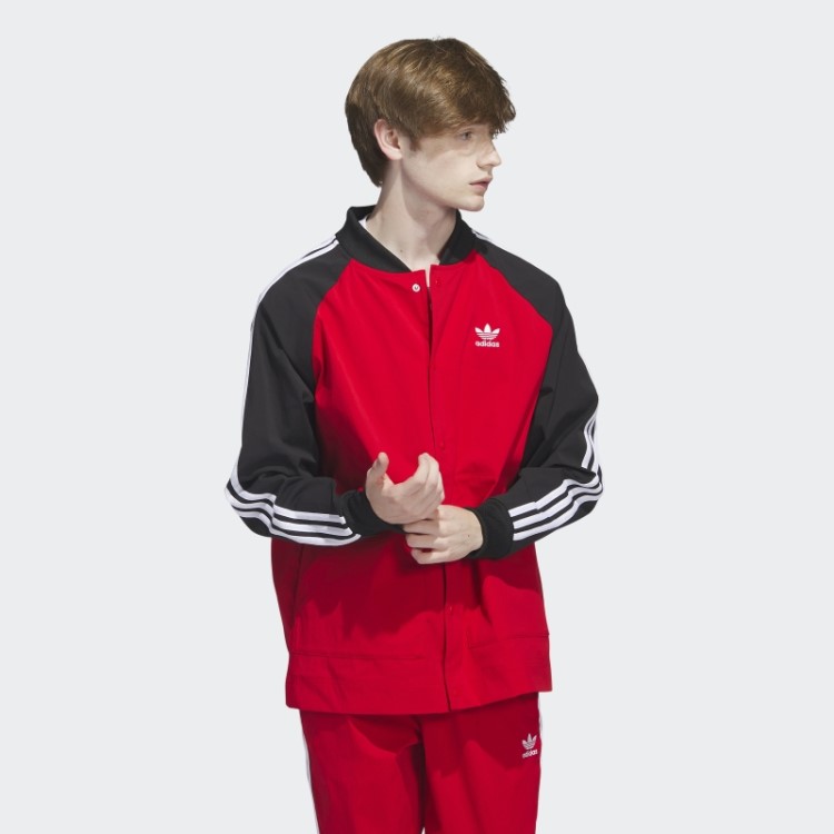 Jaqueta De Tecido Sst Adidas Escarlate