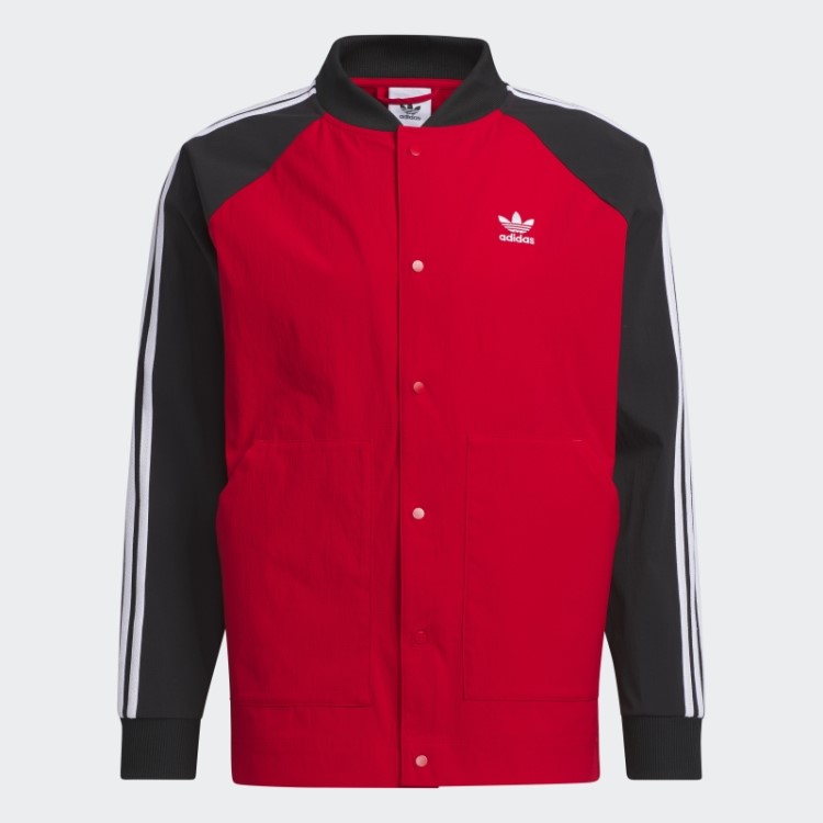 Jaqueta De Tecido Sst Adidas Escarlate