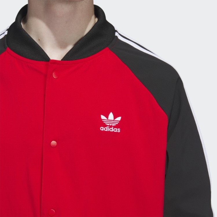 Jaqueta De Tecido Sst Adidas Escarlate