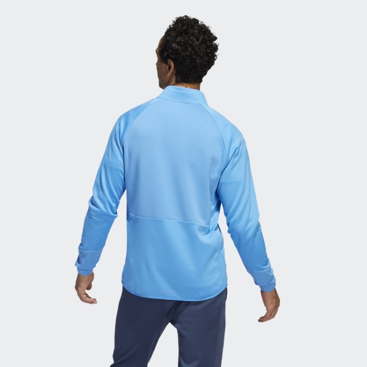 Pulôver Azul Adidas Cold.rdy Com Zíper 1/4