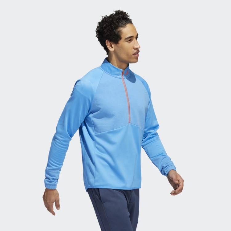 Pulôver Azul Adidas Cold.rdy Com Zíper 1/4