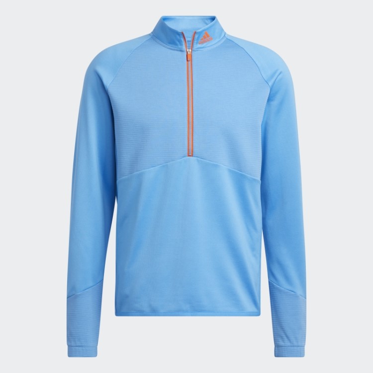 Pulôver Azul Adidas Cold.rdy Com Zíper 1/4
