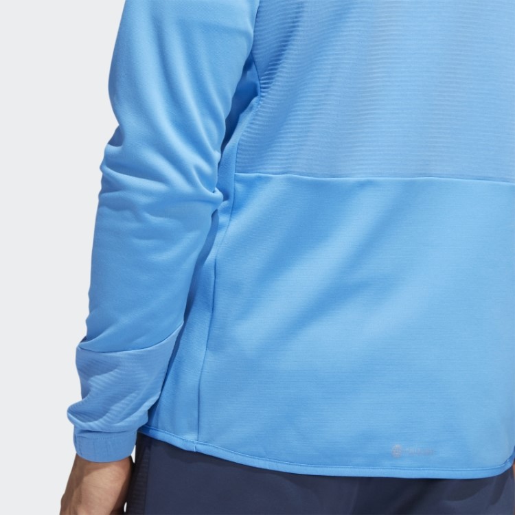 Pulôver Azul Adidas Cold.rdy Com Zíper 1/4