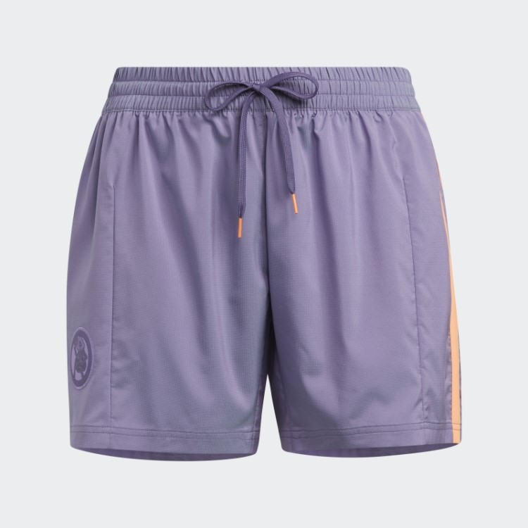 Shorts Hoop York City Com Pinos (tamanho Grande) Tech Roxo Adidas