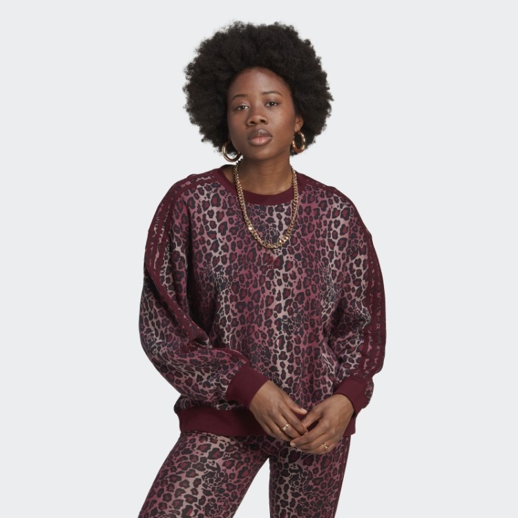 Moletom Marrom Adidas Crew