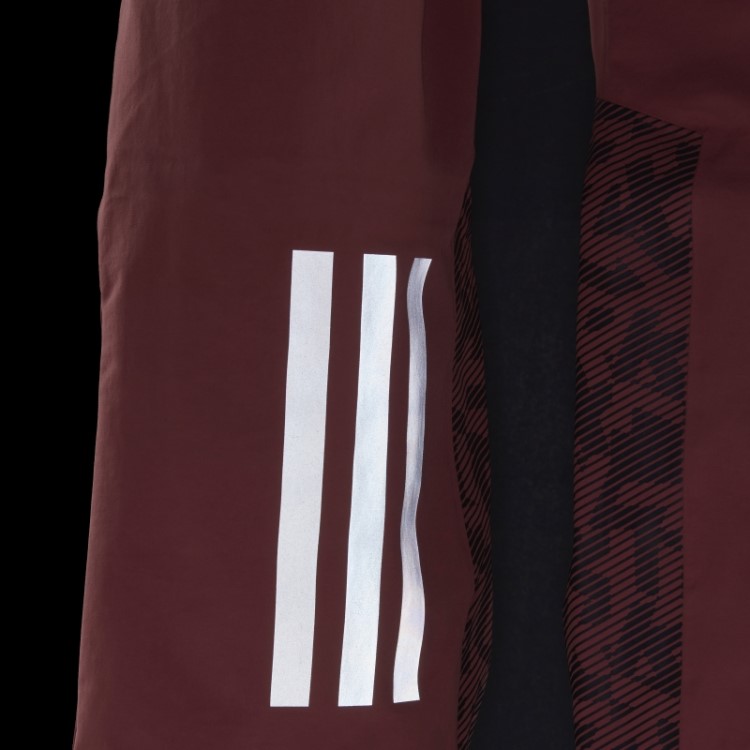 Calça De Neve Vermelha Adidas Terrex De 3 Camadas De Nylon Pós-consumo