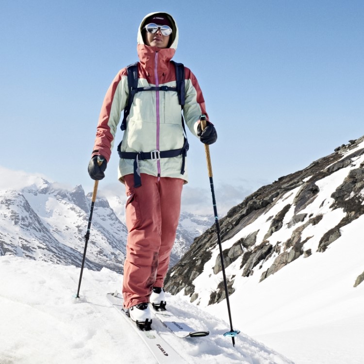 Calça De Neve Vermelha Adidas Terrex De 3 Camadas De Nylon Pós-consumo