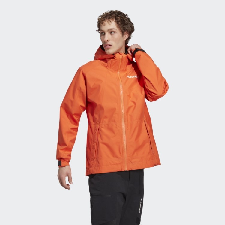 Jaqueta De Chuva Laranja Adidas Terrex Xperior Gore-tex Paclite