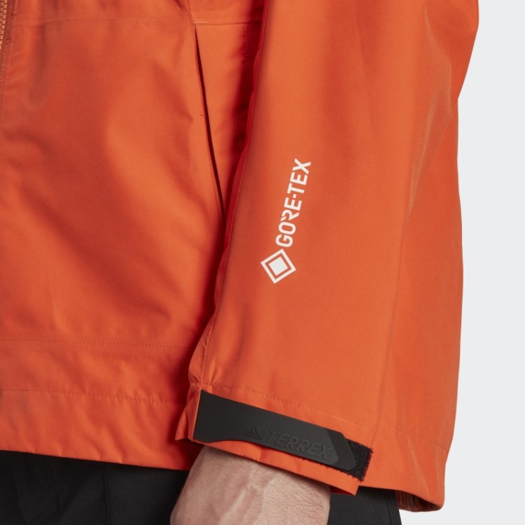 Jaqueta De Chuva Laranja Adidas Terrex Xperior Gore-tex Paclite