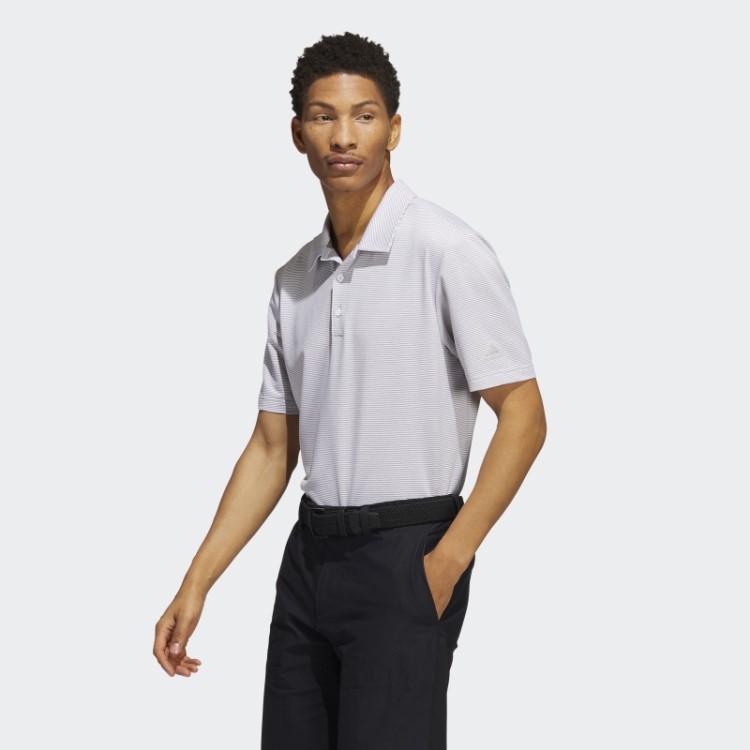 Camisa Polo Listrada Otomana Adidas Cinza