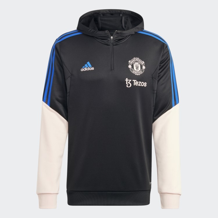 Manchester United Condivo 22 Moletom Adidas Preto