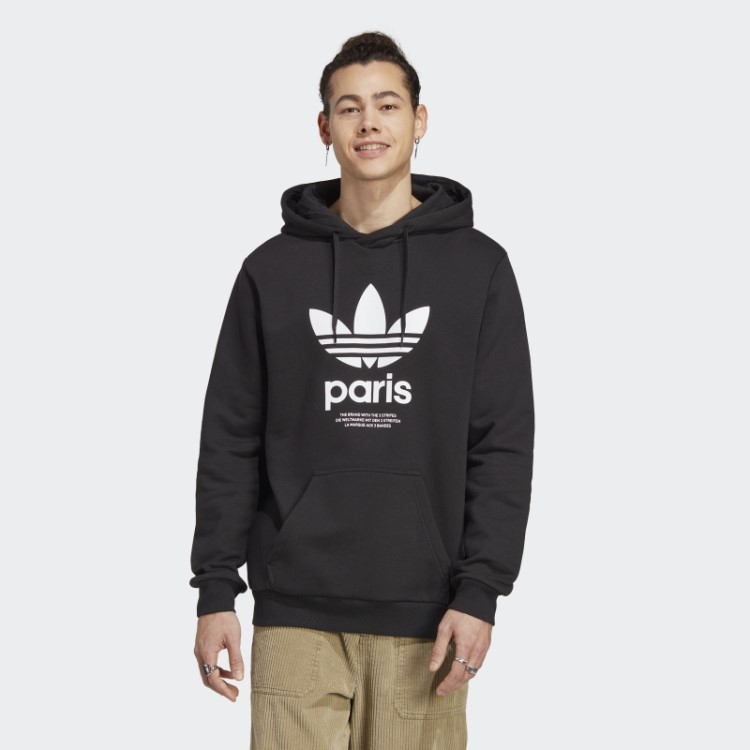 Moletom Adidas Icone Paris City Originals Preto