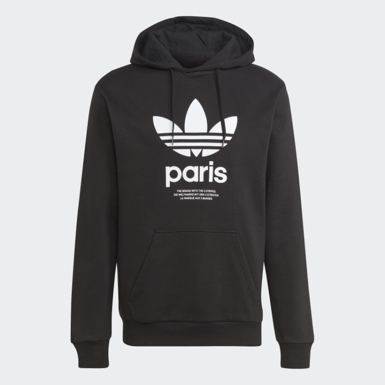 Moletom Adidas Icone Paris City Originals Preto