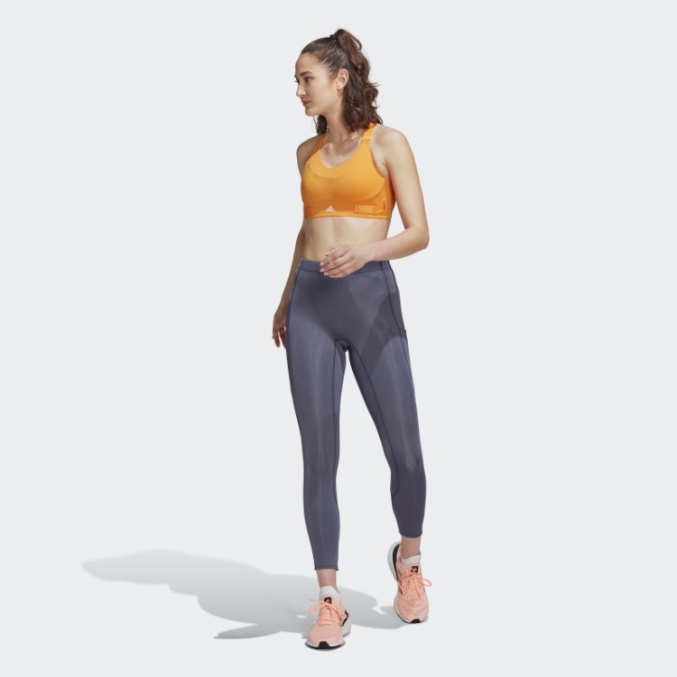 Meia Calça Running 7/8 Fastimpact Brilhante Adidas