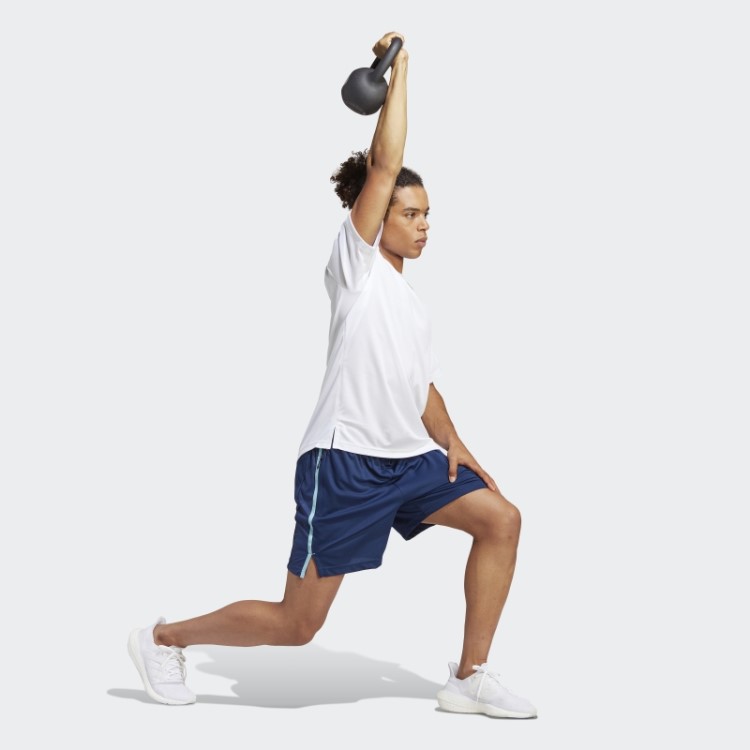 Camiseta Básica Para Treino Adidas Branca