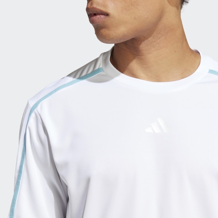 Camiseta Básica Para Treino Adidas Branca