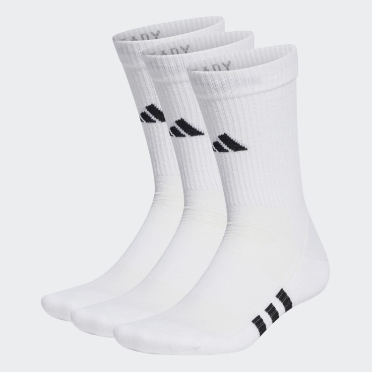 Meias Brancas Adidas Com Amortecimento De Performance 3 Pares