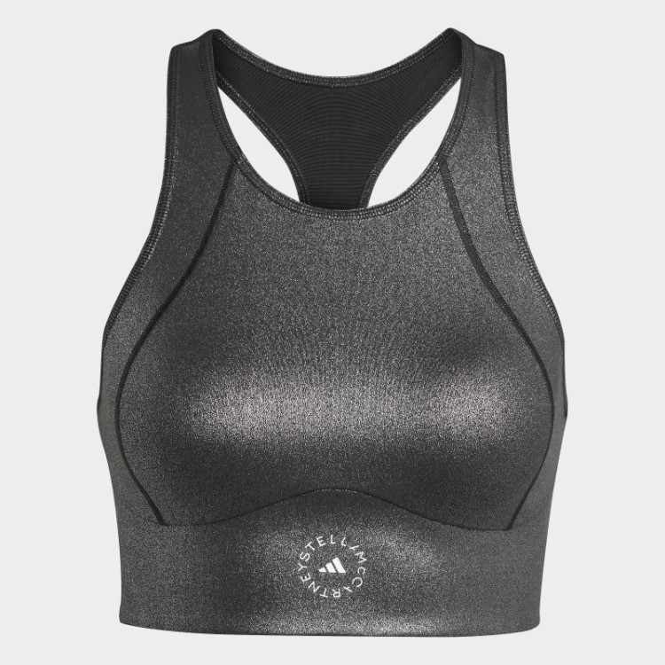 Adidas By Stella Mccartney Top Cropped Preto Fashion Preto