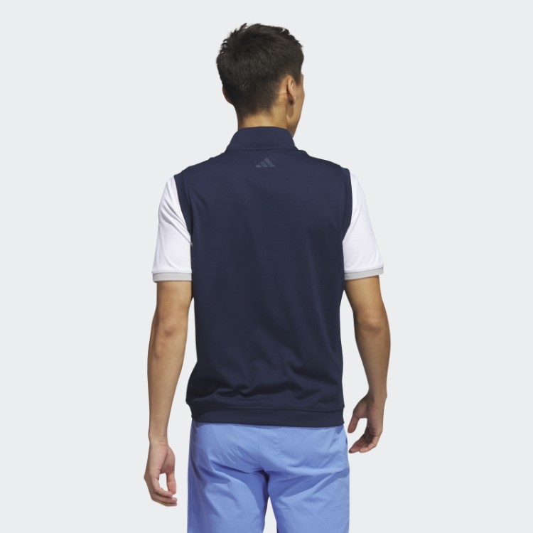 Colete Pulôver Azul Marinho Com Zíper 1/4 Elevado Adidas