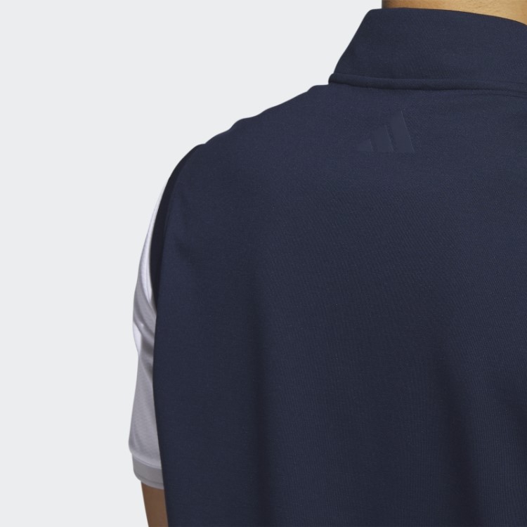 Colete Pulôver Azul Marinho Com Zíper 1/4 Elevado Adidas