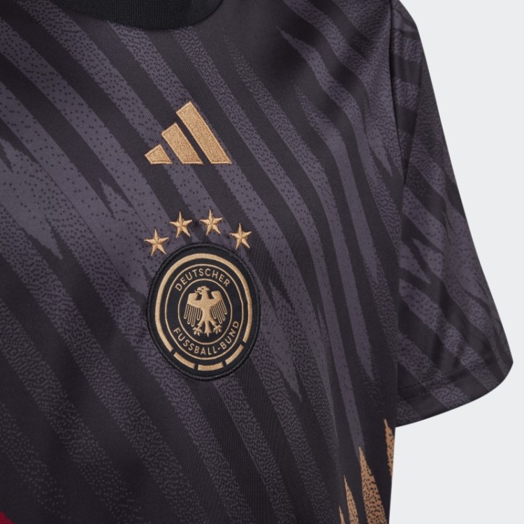Camisa Pré-jogo Alemanha 22 Preta Adidas